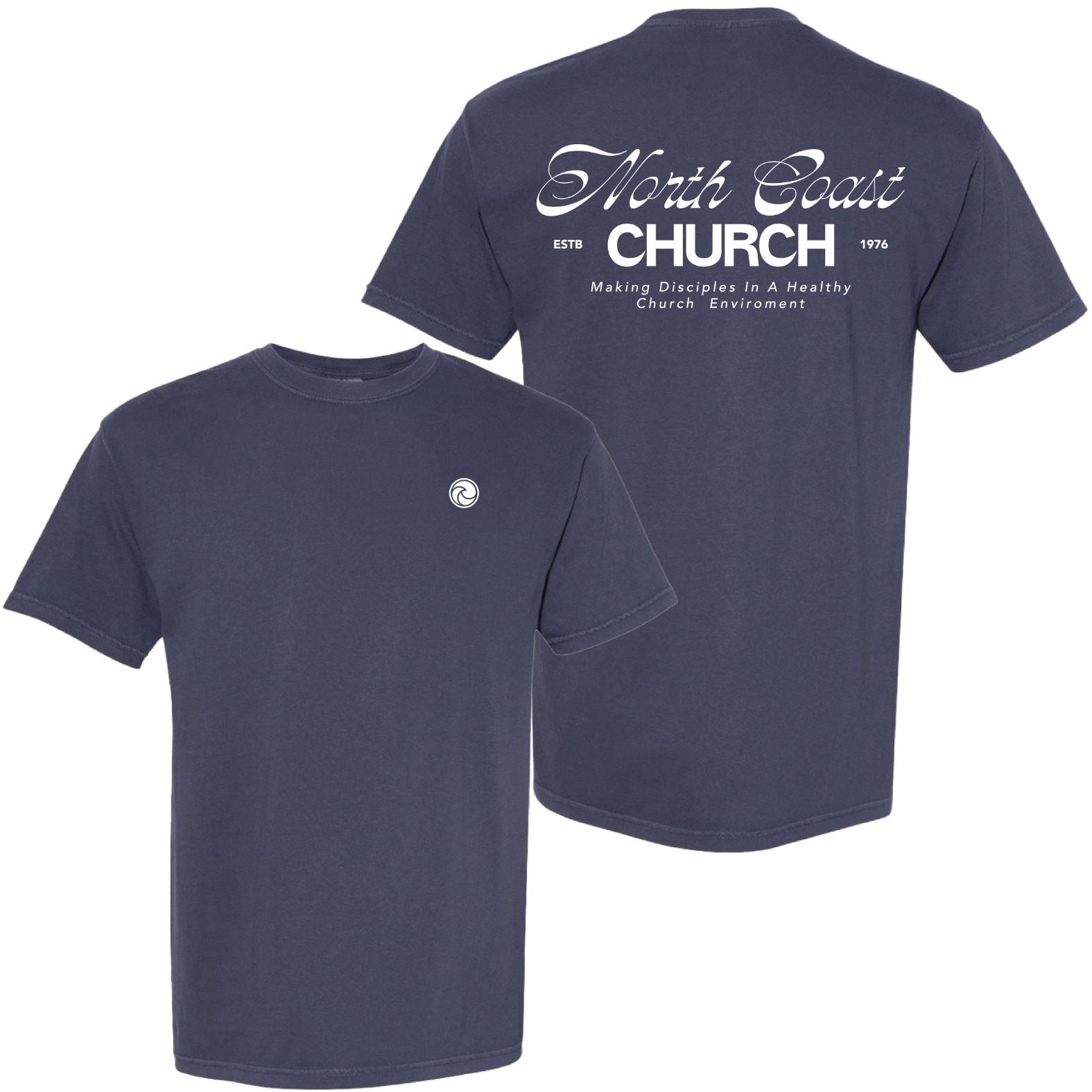 North Coast Church Tee Navy