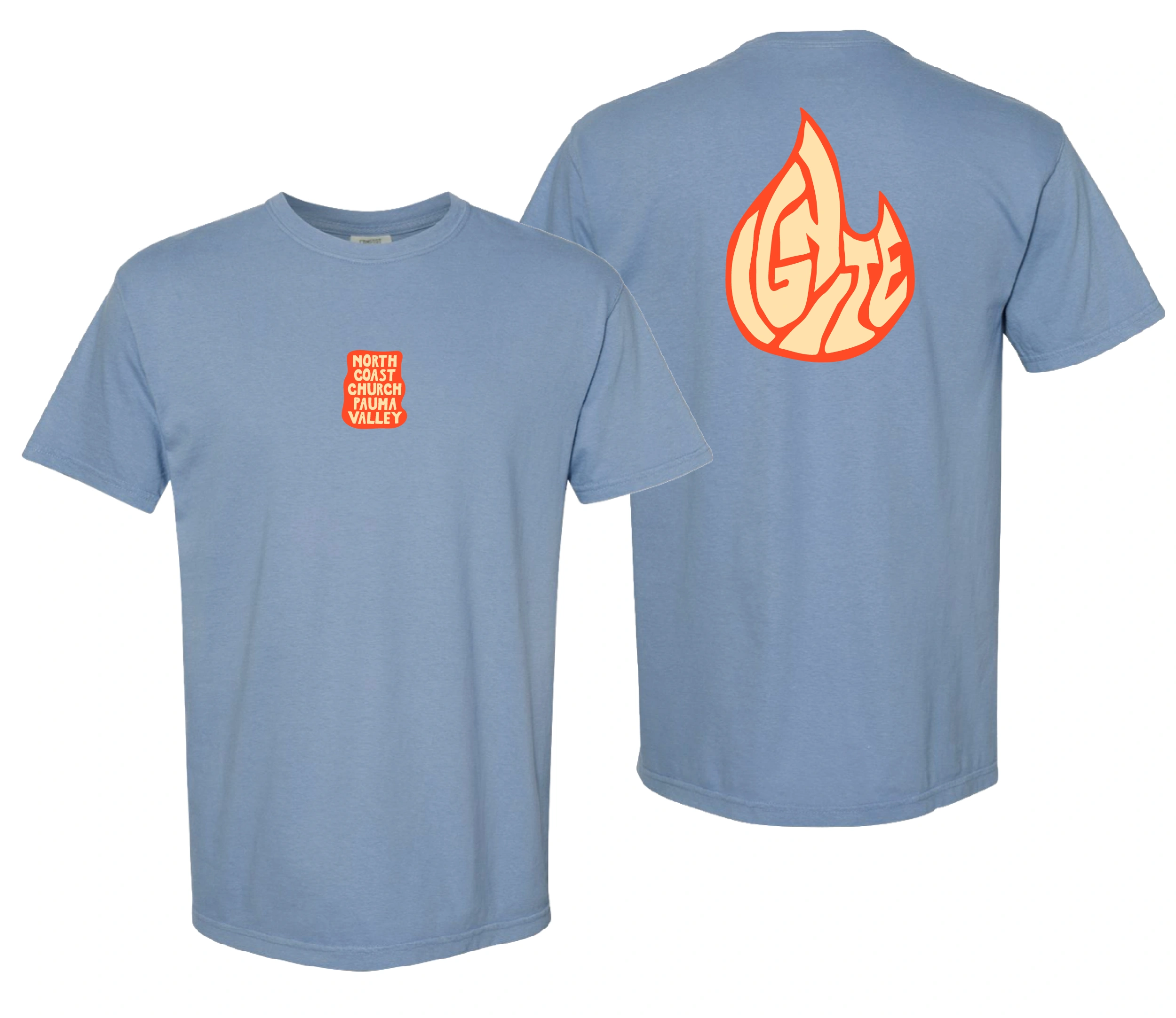 Ignite Washed Denim Tee - Pauma Valley