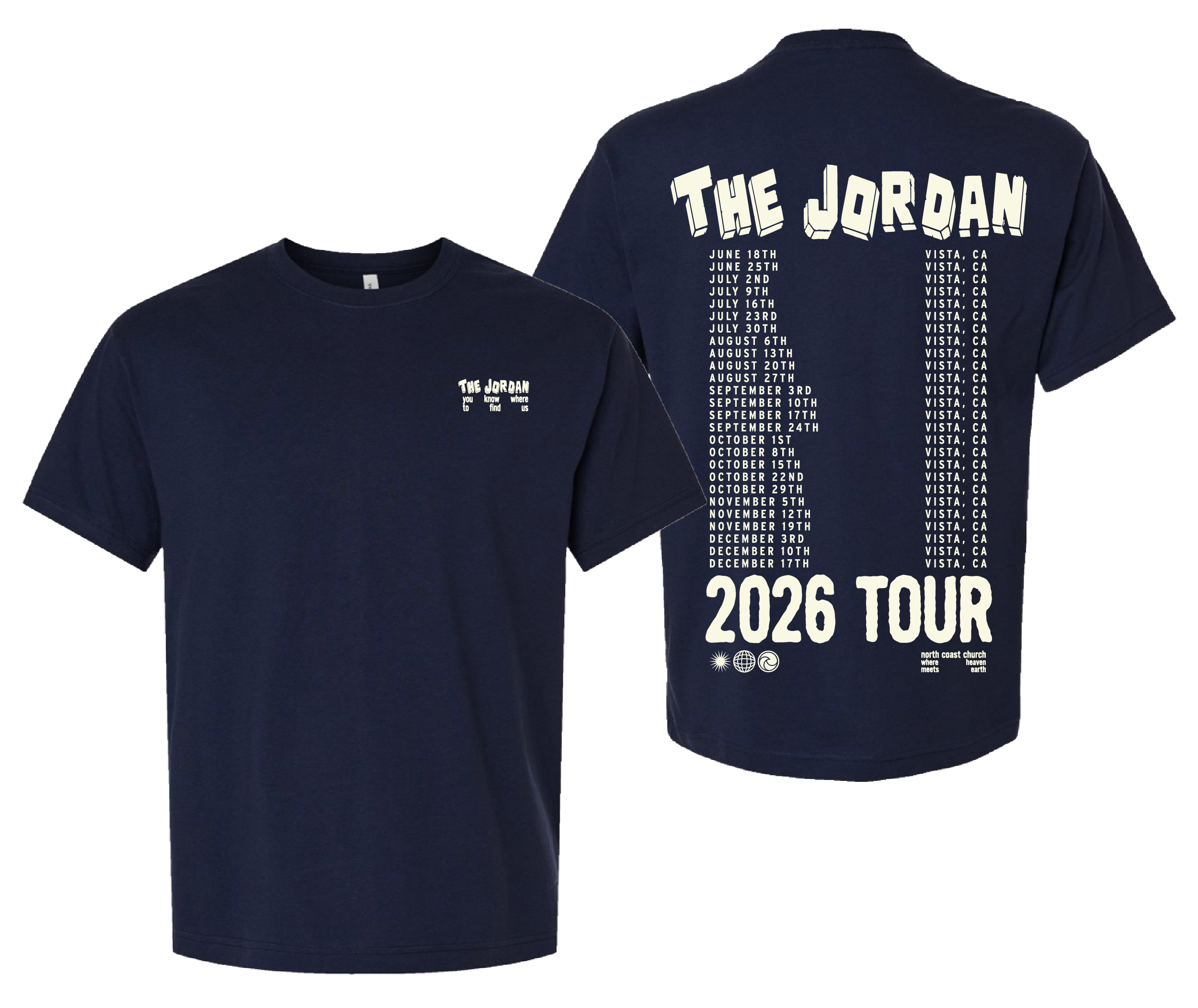 The Jordan Merch Navy Tee